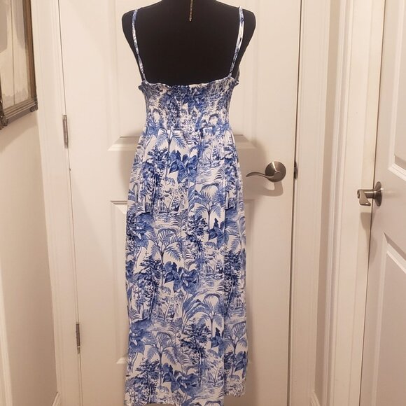 REDUCED! New Without Tags Women's Blue and White Maxi Sun Dress by CIDER SZ 3XL - Picture 2 of 3